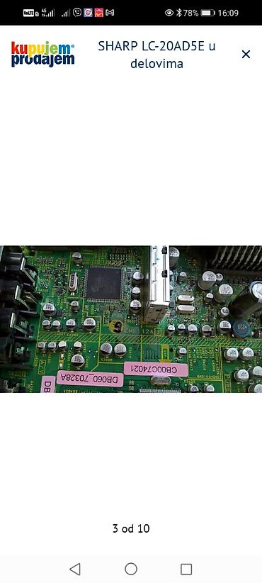 Aksesoari za TV i video: SHARP LC-20AD5E – delovi za TV Dostupni originalni moduli i — 3