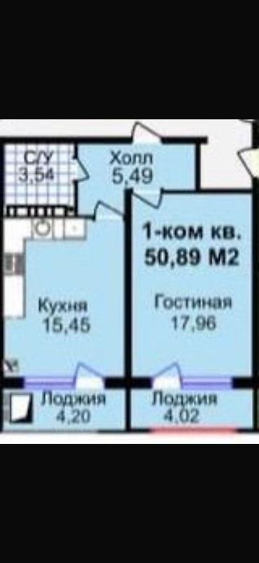 Продажа квартир: 1 комната, 51 м², Элитка, 5 этаж, Готовая ПСО (под самоотделку) — 1