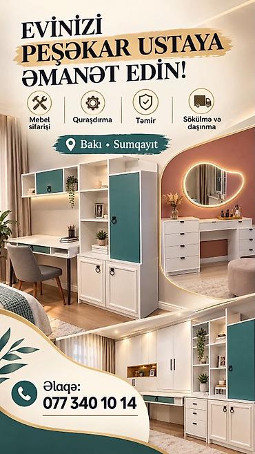 dim pdf ingilis dili: Xidmət: Peşəkar mebel ustası Bakı və Sumqayıt üzrə: - Mebel sifarişi — 1