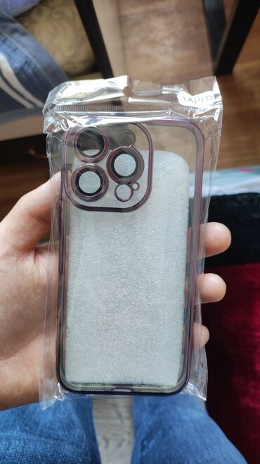 чехол для телефона redmi 9: Продаю чехол для iPhone 14pro (прозрачный фиолетовый новый) Цена