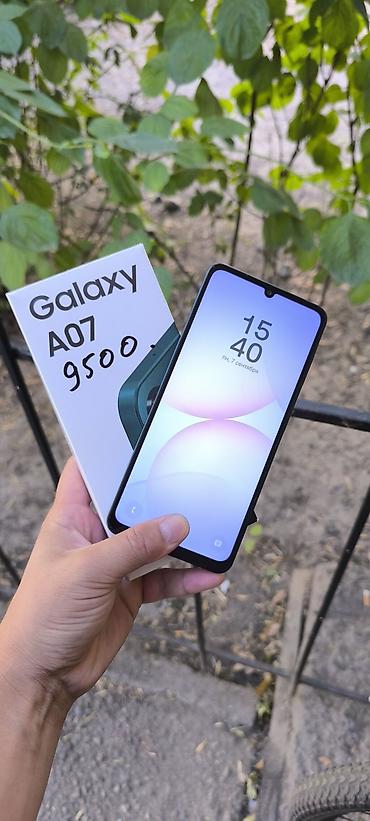 tab s 7: Samsung Galaxy A07, Б/у, 128 ГБ, цвет - Зеленый, 2 SIM — 1