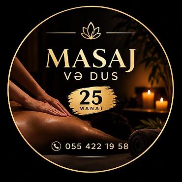 atmalar: Masaj və duş xidməti – 25 manat - Rahatladıcı mühitdə peşəkar bədən — 1