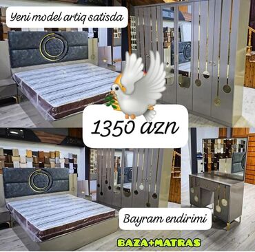 İkimərtəbəli uşaq çarpayıları: İkinəfərlik çarpayı, Dolab, Termo, 2 tumba, Yeni