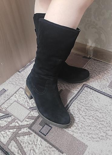 pera donna обувь: Сапоги, 41, Polann, Б/у, цвет - Черный, Самовывоз — 3