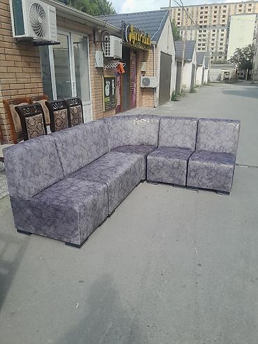 stol stul instagram: Modul tipli künc divan dəsti - Dizayn: Bənövşəyi-boz rəng — 1