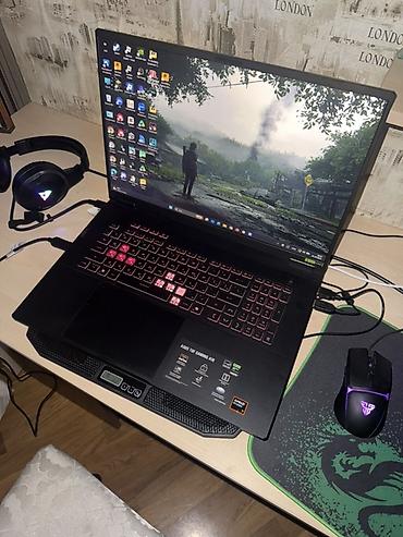 asus tuf a16: ASUS TUF Gaming A18oyun noutbuku Rtx5050 Ram16 - 15.6" ekran, incə — 1