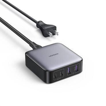 Компьютерные мышки: Зарядное устройство Ugreen Nexode CD327 65 W (2xUSB-A/2xUSB-C) Сетевое