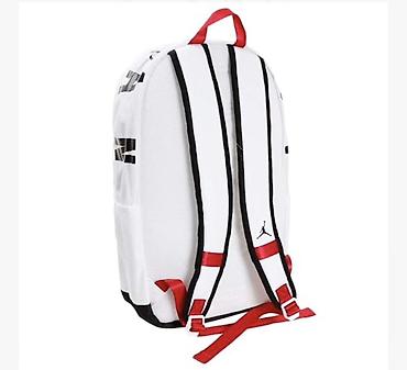 рюкзаки в баку: Jordan Jumpman ağ bel çantası - Rəng: ağ qara detallarla, qırmızı — 2