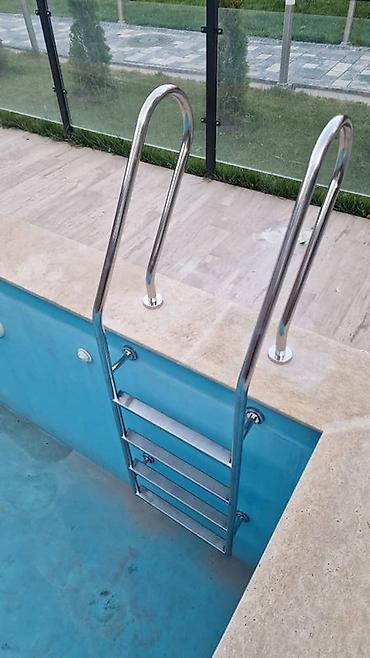 Лестницы для бассейнов: Нержавеющие лестницы для бассейнов - Материал: полированная — 7