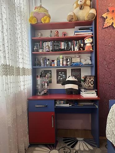 Mebel: Uşaq/yataq otağı mebel dəsti Tərkibi: - Tək nəfərlik çarpayı: mavi — 7