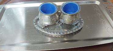 qedimi sufre: Kasalar, 2 ədədli dəst, rəng - Gümüşü, Metal — 2