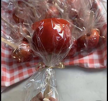 яблоко в карамели: Сладкая вата и карамельные яблоки - Разноцветная сладкая вата в — 5