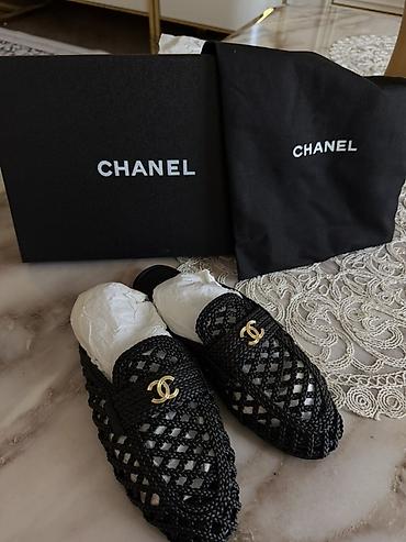 туфли chanel: Шлёпанцы/мюли Chanel из плетёного материала Обувь новая! Не носили ни — 5