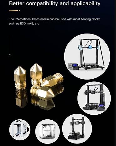 Комплектующие для принтеров и МФУ: Məhsul: Creality Ender 3D Printer Nozzle – 0.4 mm - Uc diametri: 0.4 at lalafo.az — 3 Комплектующие для принтеров и МФУ: Məhsul: Creality Ender 3D Printer Nozzle – 0.4 mm - Uc diametri: 0.4 — 3
