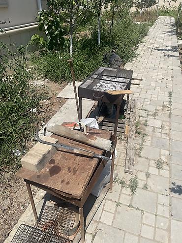 setkalar: Metalldən hazırlanmış kömürlü manqal - Geniş, qalın divarlı metal — 2