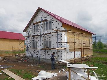 Фасадные работы: Утепления, Текстура, Травертин жасайбыз. Делаем Утепление, Текстура — 3