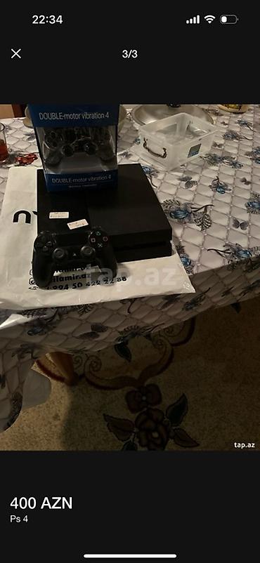 PS4 (Sony Playstation 4): PlayStation 4 (PS4) oyun konsolu - Model: PS4 (orijinal “fat” korpus) — 1