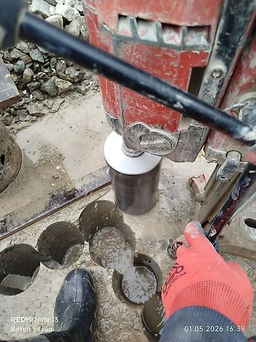 Beton işləri: Beton kəsimi və deşik açma xidməti - Dəqiq almaz karotla deşik açma — 13