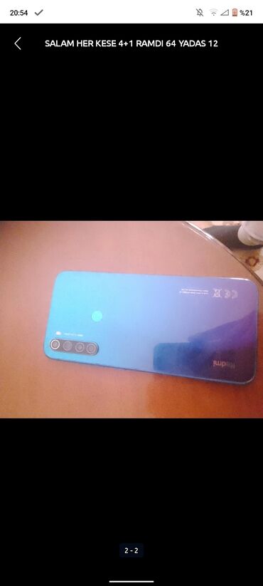 Xiaomi: Xiaomi Redmi Note 8, 64 ГБ, цвет - Фиолетовый, 
 Отпечаток пальца, Две SIM карты, Face ID