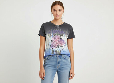 nirvana t shirty bershka: Cropp, Women`s T-shirt, size S