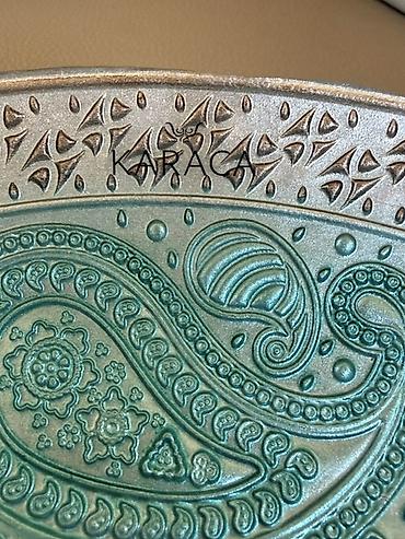 boru: Dekorativ metal qab – şaxsey-vaxsey (paisley) naxışlı - Material — 7