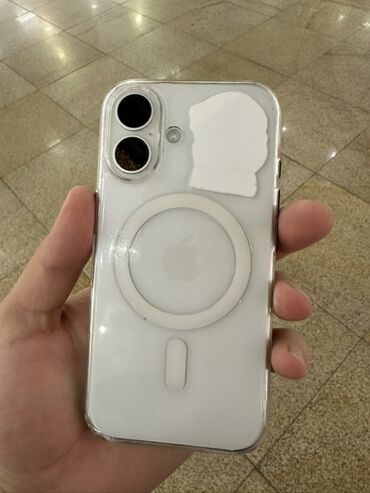 ipod nano 6 купить: IPhone 16, Жаңы, 128 ГБ, Ак, Каптама, 95 %