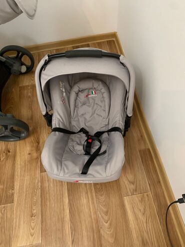 Коляски: Коляска, цвет - Серебристый, Б/у — 4