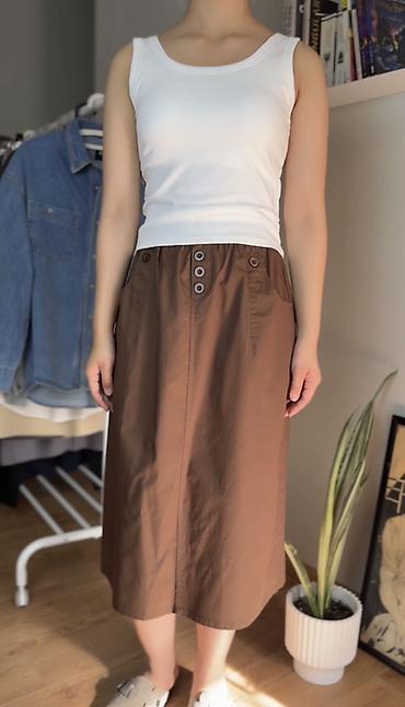 lining s: Юбка, Модель юбки: Трапеция, Миди, Атлас, По талии — 5