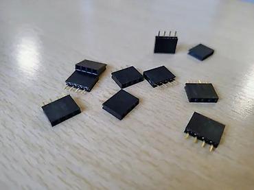 i5 2450m: KONEKTOR ZA LEMLJENJE 1X4 PIN 2.54 ŽENSKA LEMNA LETVICA SET | Lemna — 2