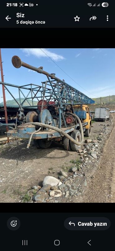 traktor qiyməti: Qazma qurgusu.Artezian ve quyularn qazintisinda peşekarlara aid qurgù