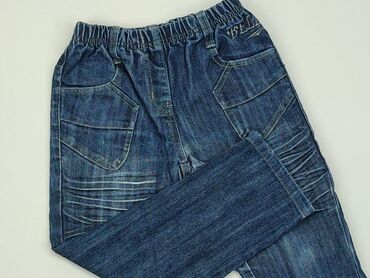 Jeansowe: Spodnie jeansowe, 5-6 lat, 116, stan - Zadowalający