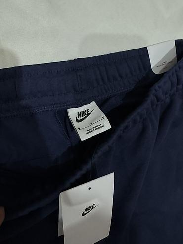 штаны найк: Мужские брюки, M, Nike, Новый, цвет - Синий, Самовывоз — 2