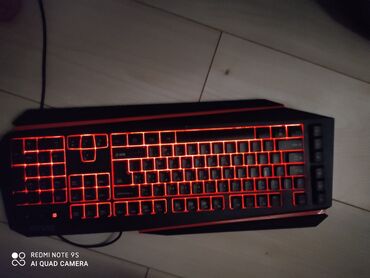 компьютерные мыши a4tech: Клавиатура, Delux, Мембрандык, Зымдуу туташтыруу, Өлчөмү: 100%