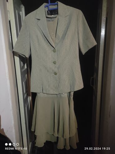 вечерний костюм юбка: Костюм с юбкой, Модель юбки: Годе, Пиджак, M (EU 38)