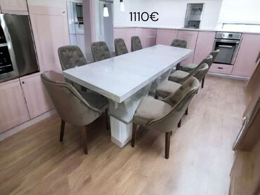 Setovi stolova i stolica: Elegantni trpezarijski setovi – sto sa 6 stolica - Dizajn: moderan — 6