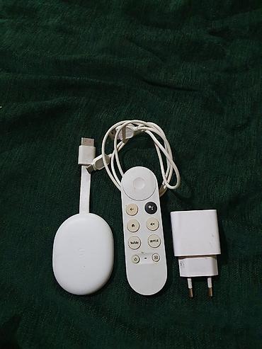 Google Chromecast with Google TV (HD/4K) — медиаприставка с пультом at lalafo.kg Google Chromecast with Google TV (HD/4K) — медиаприставка с пультом