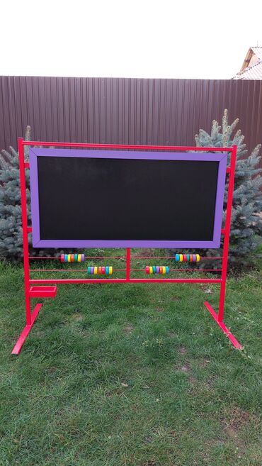 Игрушки: Доска меловая + Счёты! Доска двусторонняя!!! Для Детского садика! — 12