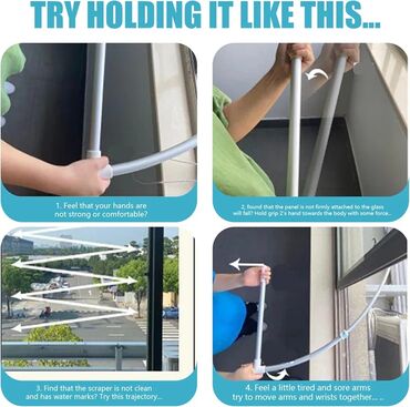 Maqnitli şüşə silən: Susə silən Wuwə silən Bu ikitərəfli U formalı teleskopik təmizləyici — 6