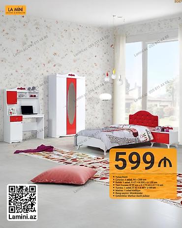 kiravatlar: Uşaq/yeniyetmə otağı üçün mebel dəsti – La Mini Komplektə daxildir: - — 1