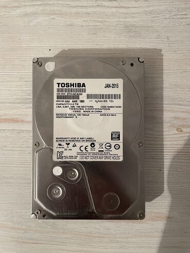 Жесткие диски, переносные винчестеры: Накопитель, Б/у, Toshiba, HDD, 2 ТБ, 3.5", Для ПК