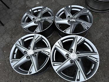 Диски: Литые Диски R 16 Hyundai, Комплект, отверстий - 5, Б/у — 2