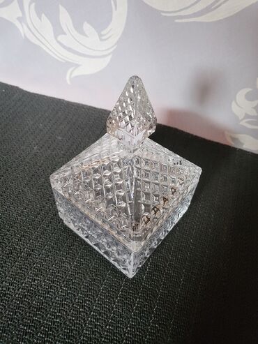 Ostalo posuđe: Bombonijera vintaz,nova pun rad staklena. Bombonijera,posuda za — 7