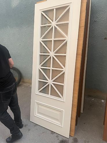 ağ qapı: Şüşəli dekorativ otaq qapıları - Material: MDF əsaslı qapı lövhəsi — 3
