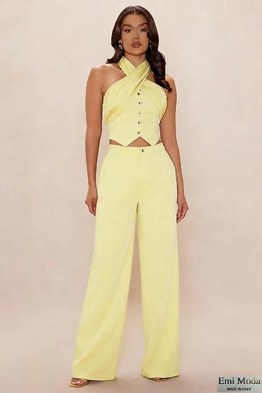 Kompleti: Damski set – elegantan top + pantalone, Emi Moda (Made in Italy) - — 6