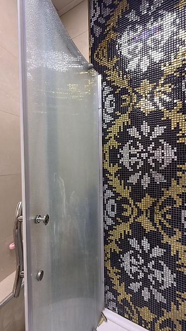 hamam qapi: Künc tipli duş kabinası və vanna kombinasiyası - Forması — 3
