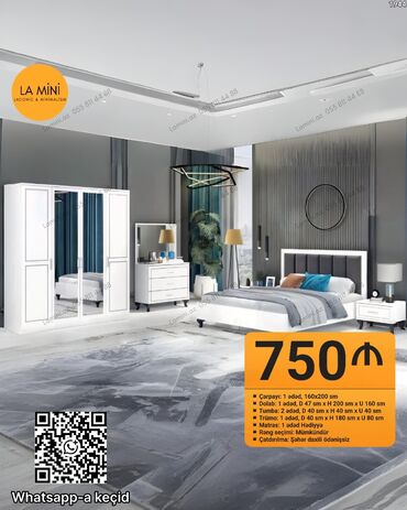 demir şifer: Yataq otağı dəsti – La Mini (Laconic & Minimalism) Dəst tərkibi