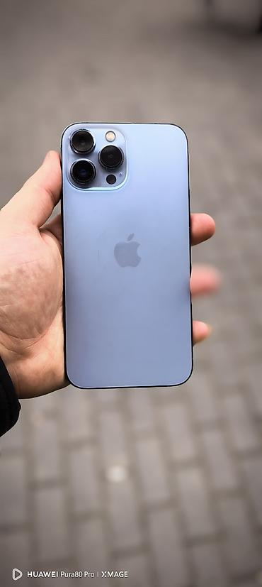 iphone case: IPhone 13 Pro Max, 128 GB, Sierra Blue, Zəmanət, Face ID, Sənədlərlə — 4