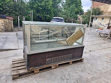 Soyuducu avadanlığı: Şüşəli soyuducu-vitrin (restoran/kafe/şirniyyat dükanı üçün) - Ön və — 3