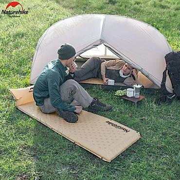 одноместный: 🟠 Самонадувающийся туристический коврик Naturehike с подушкой — 10