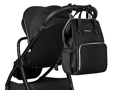 Rančevi, torbe i koferi: KikkaBoo Torba za mame Siena premium black/silver (Šifra proizvoda — 11
